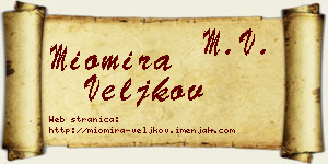 Miomira Veljkov vizit kartica